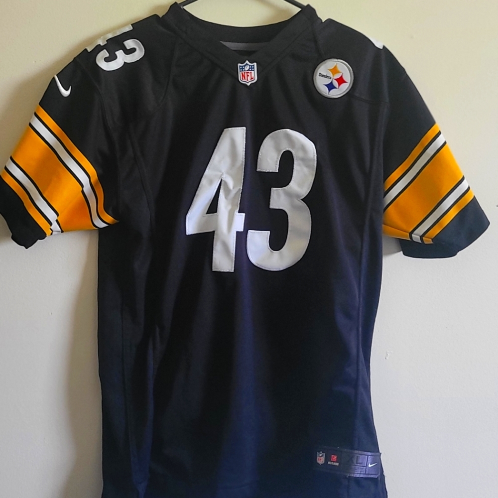 Pittsburgh Steelers Troy Polamalu Nike Black Retired Player Jersey